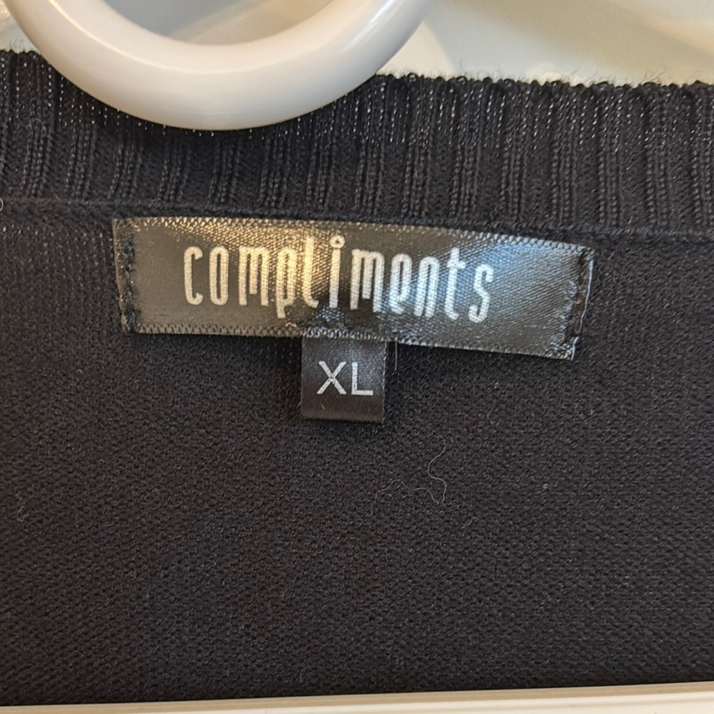 Compliments • Black Open Cardigan - Picture 2 of 4